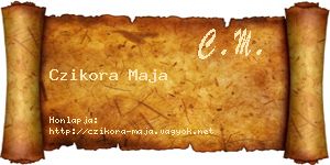 Czikora Maja névjegykártya